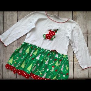 Girls Ann Loren Christmas Stocking Top size 9/10